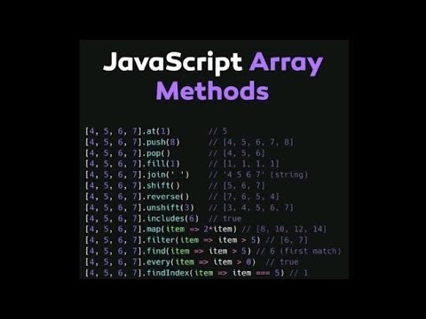 JAVASCRIPT ARRAY METHODS