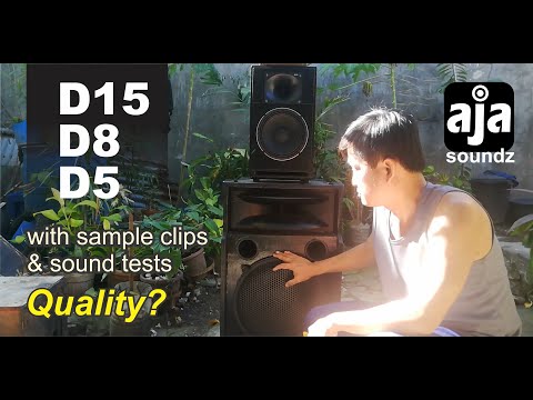 Homemade Speakers Quality Test at Pasado ba? D15 D8 D5