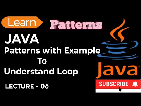 Printing Patterns in Java using For Loop | Java Programming Tutorial | Lecture - 06