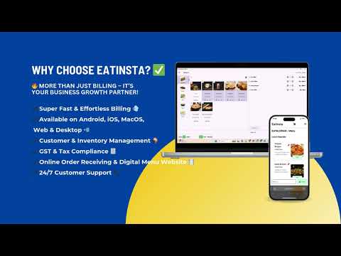 Eatinsta Pos billing & Management.