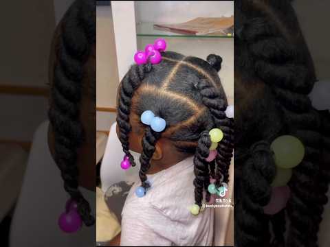 SIMPLE PROTECTIVE HAIRSTYLE FOR KIDS #protectivehairstyle #hairstyle #naturalhair #kidshairstyle