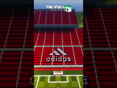 Minecraft | How to Build a Old Trafford Part 2 🔴⚽🏟️  #minecraft #minecraftshorts