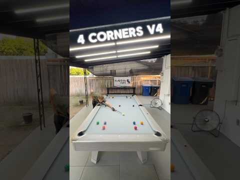 4 CORNERS V4 #8ball #8ballpool #pool #9ball #billiards #drill #2025 #practice #outdoors #training