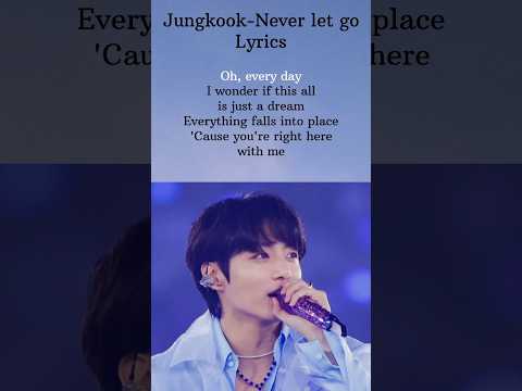Never let go lyrics - Jungkook #jungkook #bts #shorts