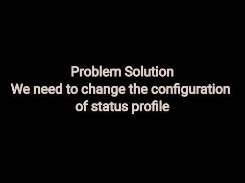 SAP Issue - 1 Change the Valuation class WIP material and Process order status issue (ORRQ) Solution
