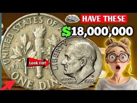 Don’t Ignore These Roosevelt Dimes! Rare One Dime Coins Selling for MILLIONS in Auctions Today!