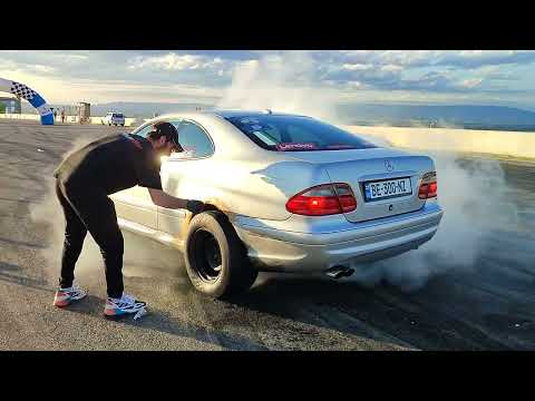 CLK55 Kompressor Burnout - slick warm up