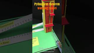 pythagoras theorem working model shorts - maths model - #shorts - #diyasfunplay
