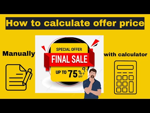 how to calculate discount percentage in calculator and formula easy way | percentage button