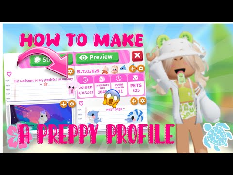 🐬 🏝️ How to make a *PREPPY* profile in Adopt Me #adoptme #roblox #fyp