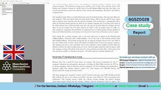 Client Work (Case Study) | 6G5Z0028  Case Study Report Software Development Processes | MMU UK