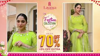 Lavanya the label biggest sale of the season Festive collection sale is live on our website🔗🛒