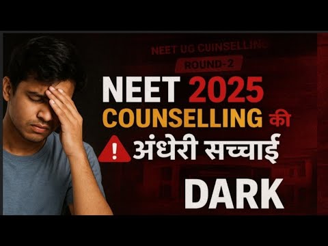 NEET 2025 Counselling की अंधेरी सच्चाई 😱 | Students Beware! | Round-2 Updates