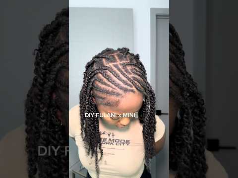 DIY Fulani x Mini Twist ft. QVR hair #hairstyles #4chair #fulani #minitwist