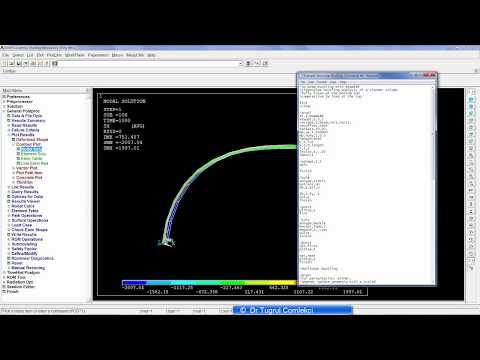 Nonlinear Buckling Analysis of a Slender Column using ANSYS Mechanical APDL