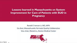 MORE Mid-Project Meeting: Lessons Learned in MA on System Improvement for Pregnant Patients with SUD