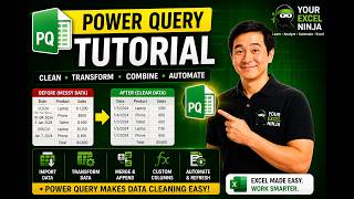 Stop Cleaning Data Manually! Excel Power Query Tutorial 🥷