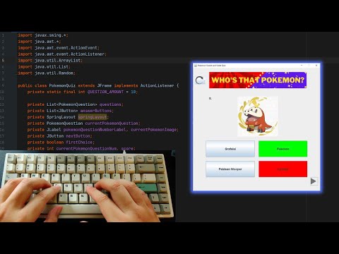 ASMR Programming: Coding a Pokemon Quiz in Java Tutorial