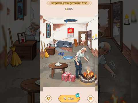 Brain Puzzle TrickyQuest Level 1 Old House Improve grandparents lives Walkthrough #braingames#puzzle