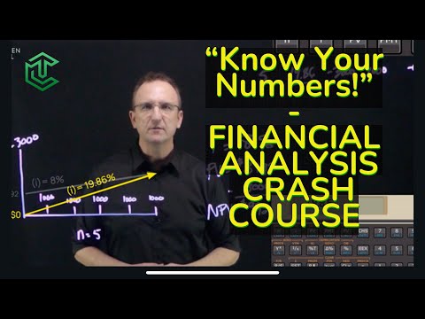 "Know Your Numbers" Crash Course in Financial Analysis of Investments