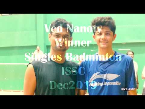 Ved Nanoty ISSC Badminton Singles Winner Dec 2019