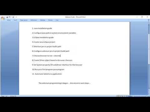 Selenium WebDriver First Script in Eclipse with Java - Part 2