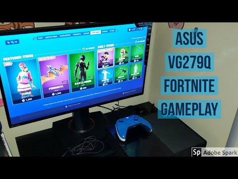 Fortnite Gameplay Using Asus Gaming Monitor (VG279Q)