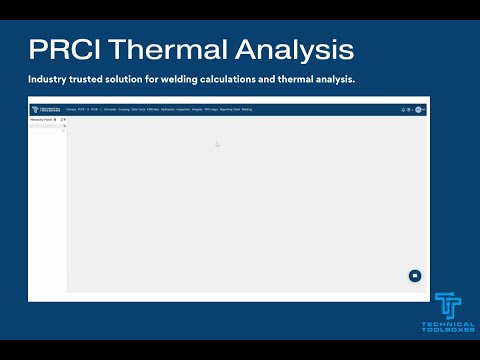 Technical Toolboxes' PRCI Thermal Analysis Software (Hot Tap) Demo Video