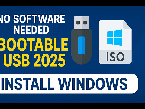 how to Make a Windows Bootable USB with CMD (No Software – 2025)