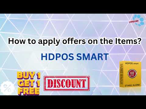 How to apply offers on the Items in HDPOS