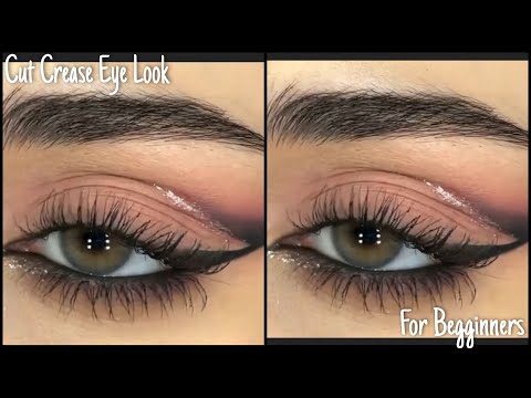 Easy Half Cut Crease Eye Makeup Tutorial | Eye Makeup Tutorial For Begginners | Step By Step #shorts