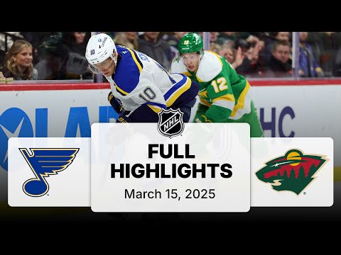 NHL Highlights | Blues vs. Wild - March 15, 2025