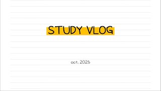 study vlog / 10월 영상 모음 / 스터디 브이로그