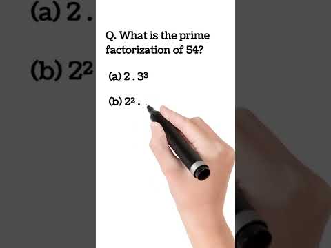 Prime Factorization Of 54 #shorts