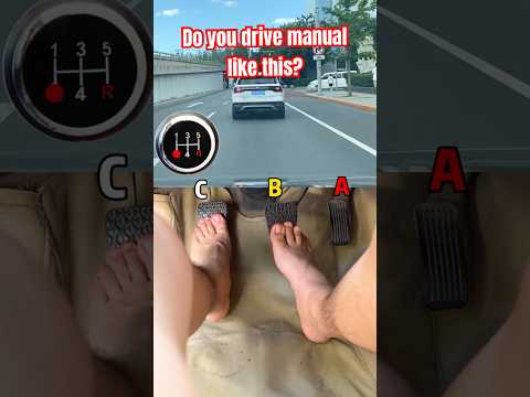 Learn How To Drive Manual In 13 Seconds! #manual #howto #howtodrive #learnmanual #drive #clutch