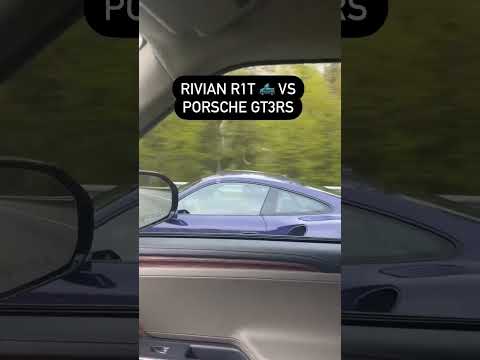 Gt3 Rs vs R1T #rivianr1t #porsche #gt3rs #supercar #EV#youtubeshorts #shorts