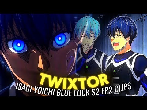 Isagi Yoichi TWIXTOR Clips 4K | Blue Lock Season 2 Episode 2