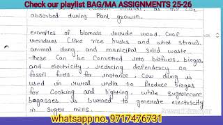 BEVAE 181 Solved Assignment 2025-2026 | BEVAE 181 Solved Handwritten Assignment 2025-2026 in English