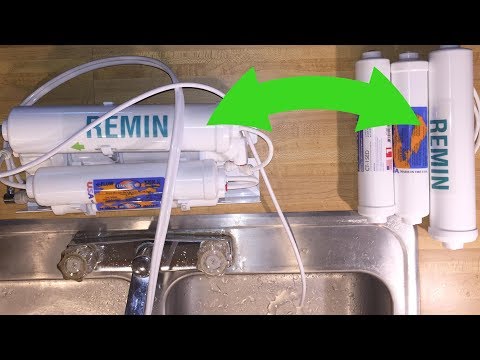 RO inline filters quick connect change