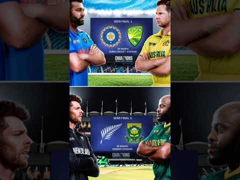 India vs Australia newzealand vs South Africa #cricket #ipl #championstrophy2025