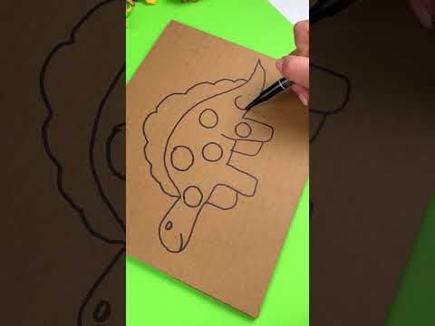 Dino Windrage 🦕 Lola Shows Us How to Make an Awesome Dark Dino! 😀🦖