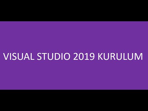 Visual Studio 2019 Kulumu