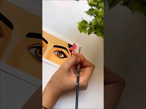 Radha rani eyes painting 🌸💗#radha #painting #viral