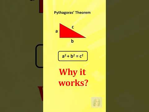 Learn it right! Simple proof of Pythagoras' Theorem #maths #mathproblems #theorem #usa