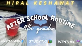 after school routine 🌟 🌼 😊 "Hiral Keshawat" #class9 #study #vlog #rain #trending 🔥