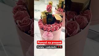 Pomysł na Stylowy Prezent 🎁 - kwiaty i czekoladki 🌹🍬#shorts
