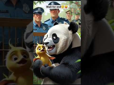 wait for end😲😝 | Duck panda story | Friendship | Unbreakable bond | Happymindskids |
