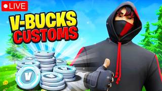LIVE 🔴 V-BUCK PRIZE FORTNITE CUSTOMS | TRADE SPRITES