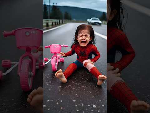 Spider-Man falls off his bike #avengers​ #ironman​ #sirenhead​ #shorts​