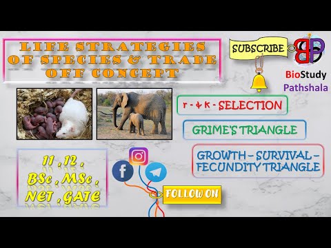 LIFE STRATEGIES & TRADE OFF CONCEPT || Ecology || Life Sciences || BioStudy Pathshala